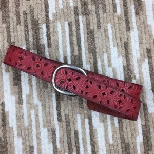 FOSSIL floral Ladies Coral Cut outs Leather